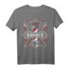 Vintage Friseurstange T-Shirt – Cooles Outfit für Friseure, Friseur-Geschenkidee für Geburtstag & Weihnachten