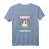 Merry Woofmas Ugly Sweater Weihnachten Samojede Hunde T-Shirt – Lustiges Geschenk für Hundeliebhaber & Samojede Fans zur Weihnachtszeit