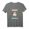 Merry Woofmas Ugly Sweater Weihnachten Samojede Hunde T-Shirt – Lustiges Geschenk für Hundeliebhaber & Samojede Fans zur Weihnachtszeit