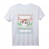 Merry Woofmas Ugly Sweater Weihnachten Samojede Hunde T-Shirt – Lustiges Geschenk für Hundeliebhaber & Samojede Fans zur Weihnachtszeit