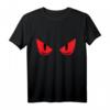 Fröhliches Halloween T-Shirt mit gruseligen roten Augen – Beängstigendes Design für Horror-Fans