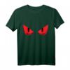 Fröhliches Halloween T-Shirt mit gruseligen roten Augen – Beängstigendes Design für Horror-Fans