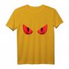 Fröhliches Halloween T-Shirt mit gruseligen roten Augen – Beängstigendes Design für Horror-Fans