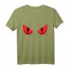 Fröhliches Halloween T-Shirt mit gruseligen roten Augen – Beängstigendes Design für Horror-Fans