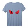 Fröhliches Halloween T-Shirt mit gruseligen roten Augen – Beängstigendes Design für Horror-Fans