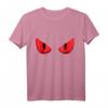 Fröhliches Halloween T-Shirt mit gruseligen roten Augen – Beängstigendes Design für Horror-Fans
