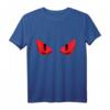 Fröhliches Halloween T-Shirt mit gruseligen roten Augen – Beängstigendes Design für Horror-Fans
