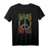 Retro Flower Power Batik T-Shirt - Make Love Not War | Hippie & Peace Design für Partys, Fans & Freunde
