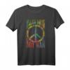 Retro Flower Power Batik T-Shirt - Make Love Not War | Hippie & Peace Design für Partys, Fans & Freunde