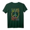 Retro Flower Power Batik T-Shirt - Make Love Not War | Hippie & Peace Design für Partys, Fans & Freunde