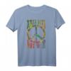 Retro Flower Power Batik T-Shirt - Make Love Not War | Hippie & Peace Design für Partys, Fans & Freunde