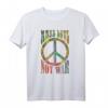 Retro Flower Power Batik T-Shirt - Make Love Not War | Hippie & Peace Design für Partys, Fans & Freunde