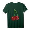 Kirsche Rockabilly Retro Vintage T-Shirt - Buntes Sommer-Design mit lustigen Früchten im Comic Stil