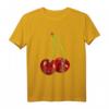 Kirsche Rockabilly Retro Vintage T-Shirt - Buntes Sommer-Design mit lustigen Früchten im Comic Stil