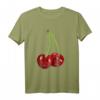 Kirsche Rockabilly Retro Vintage T-Shirt - Buntes Sommer-Design mit lustigen Früchten im Comic Stil