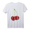 Kirsche Rockabilly Retro Vintage T-Shirt - Buntes Sommer-Design mit lustigen Früchten im Comic Stil