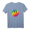 Glückliches Regenbogen Smiley Lächeln Gesicht T-Shirt – Positiv Denken, Liebe & Gute Vibes für Fröhliche Menschen