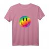 Glückliches Regenbogen Smiley Lächeln Gesicht T-Shirt – Positiv Denken, Liebe & Gute Vibes für Fröhliche Menschen