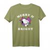 HapOwl & Weihnachten Snoopy T-Shirt - Fröhlich, Strahlend & Offiziell Lizenziert