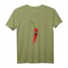 Lustiges rotes Chili Paprika T-Shirt mit süßen Kulleraugen – Perfektes Geschenk für Kinder zu Weihnachten und Geburtstagsfeiern