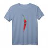 Lustiges rotes Chili Paprika T-Shirt mit süßen Kulleraugen – Perfektes Geschenk für Kinder zu Weihnachten und Geburtstagsfeiern