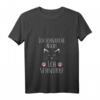 Schlafshirt Damen mit Katze - Bequemes V-Ausschnitt Schlafanzug, perfekt als Geschenk zu Weihnachten & Geburtstag