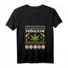 Damen Ugly Christmas Weihnachten Fröhliche Highnachten T-Shirt mit V-Ausschnitt - Festliches und bequemes Weihnachtsdesign für Damen