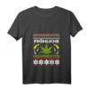 Damen Ugly Christmas Weihnachten Fröhliche Highnachten T-Shirt mit V-Ausschnitt - Festliches und bequemes Weihnachtsdesign für Damen