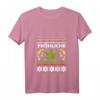 Damen Ugly Christmas Weihnachten Fröhliche Highnachten T-Shirt mit V-Ausschnitt - Festliches und bequemes Weihnachtsdesign für Damen