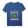 Damen Ugly Christmas Weihnachten Fröhliche Highnachten T-Shirt mit V-Ausschnitt - Festliches und bequemes Weihnachtsdesign für Damen