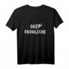 Ouzo Fröhliche Weihnachten T-Shirt – Lustiges griechisches Geschenk für Griechen zum Fest und Weihnachtsmarkt