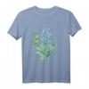 Coole blaue Blumen blühen im Frühling - Hübsches T-Shirt als Geschenk für Blumenliebhaber und Valentinstagsfans