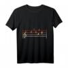 Notenschlüssel T-Shirt für Musiker - Vogel Frühling Shirts, perfektes Geschenk für Musiker und Musikliebhaber zu Weihnachten, Geburtstag & Halloween