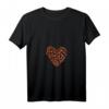 Damen Frühlings T-Shirt mit Erdbeermotiv und V-Ausschnitt - Niedliches Erdbeerherz für Garten- und Frühlingliebhaberinnen