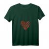 Damen Frühlings T-Shirt mit Erdbeermotiv und V-Ausschnitt - Niedliches Erdbeerherz für Garten- und Frühlingliebhaberinnen