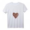Damen Frühlings T-Shirt mit Erdbeermotiv und V-Ausschnitt - Niedliches Erdbeerherz für Garten- und Frühlingliebhaberinnen
