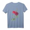 Rote & Burgunder Blumen Blüten im Frühling - Schönes Blumen T-Shirt für Liebe, Frühling & Valentinstag