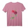 Rote & Burgunder Blumen Blüten im Frühling - Schönes Blumen T-Shirt für Liebe, Frühling & Valentinstag