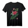 BURGUND ROSE Blumen Blüten im Frühling - Schönes T-Shirt mit romantischem Rosenmotiv, perfekt als Geschenk für Blumen- und Shakespeare-Fans