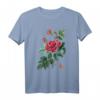 BURGUND ROSE Blumen Blüten im Frühling - Schönes T-Shirt mit romantischem Rosenmotiv, perfekt als Geschenk für Blumen- und Shakespeare-Fans