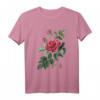 BURGUND ROSE Blumen Blüten im Frühling - Schönes T-Shirt mit romantischem Rosenmotiv, perfekt als Geschenk für Blumen- und Shakespeare-Fans