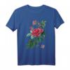 BURGUND ROSE Blumen Blüten im Frühling - Schönes T-Shirt mit romantischem Rosenmotiv, perfekt als Geschenk für Blumen- und Shakespeare-Fans