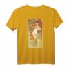 Jugendstil Frühling Frauen Mucha T-Shirt - Elegant, Schön & Sexy Kunst-Shirt für Kunstliebhaber & Fans des Jugendstils