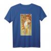 Jugendstil Frühling Frauen Mucha T-Shirt - Elegant, Schön & Sexy Kunst-Shirt für Kunstliebhaber & Fans des Jugendstils