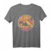 Mountain Motiv Vintage T-Shirt mit Bergen und Matterhorn - Perfekt für Wanderurlaub, Camping & Outdoor Fans im Retro Look