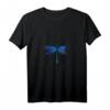 Damen Libelle Tattoo Motiv Sommer Breathe Meditation Yoga T-Shirt mit V-Ausschnitt – Entspannendes Outfit für Frühling & Sommer, perfekte Geschenkidee