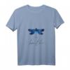Damen Libelle Tattoo Motiv Sommer Breathe Meditation Yoga T-Shirt mit V-Ausschnitt – Entspannendes Outfit für Frühling & Sommer, perfekte Geschenkidee