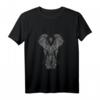 Elephant Mandala T-Shirt für Frühling und Sommer – Künstlerisches Tiermotiv, bequem & stylisch