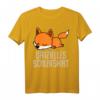 Offizielles Schlafshirt Pyjama Nachthemd Fuchs Fox Geschenk – Lustiges Bettoutfit für Damen und Herren, Perfekt als Geschenk für Langschläfer und Fuchsliebhaber