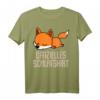 Offizielles Schlafshirt Pyjama Nachthemd Fuchs Fox Geschenk – Lustiges Bettoutfit für Damen und Herren, Perfekt als Geschenk für Langschläfer und Fuchsliebhaber